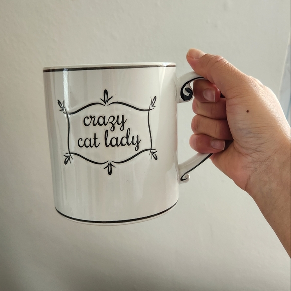 Spectrum Designz Crazy Cat Lady Coffee Tea Mug 21oz. Polka Dots - Picture 6 of 11